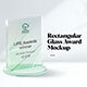 Rectangular Glass Award Mockup