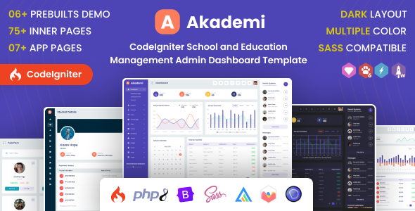 [DOWNLOAD]Akademi : CodeIgniter Admin Dashboard Template