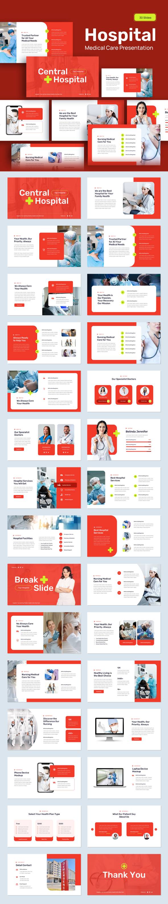 Hospital - Medical Google Slides Template