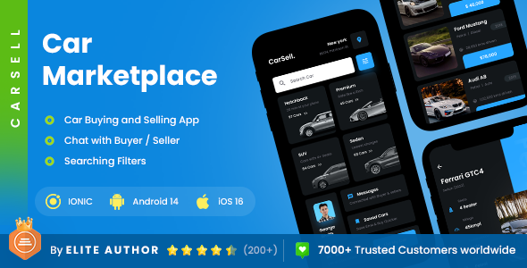 2 App Template| Car Buying App| Car Selling App | Car Comparison App| Car eCommerce App| CarSell