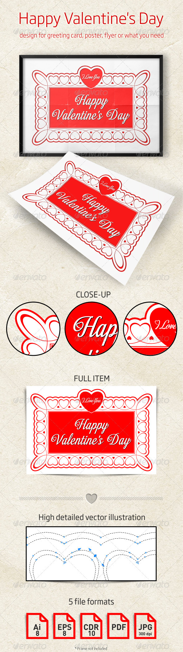 Valentine’s Day Design for Greeting Card, Poster - Valentines Seasons/Holidays