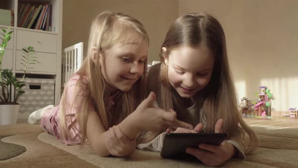 Modern Kids with Gadget