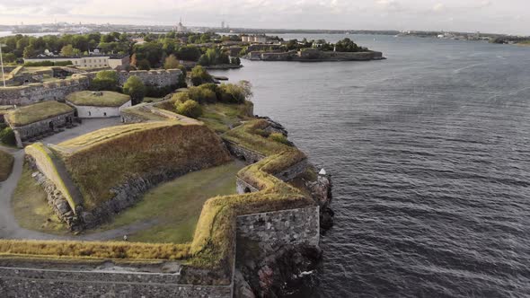 Suomenlinna Island Fortress Aerial View alt