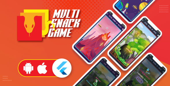 Multi Snake Game Android and iOS in Flutter 3.x