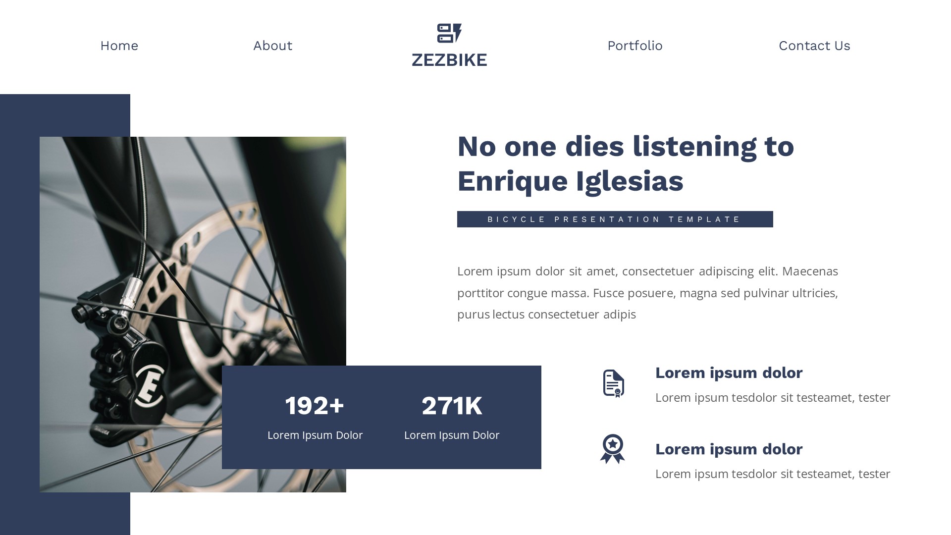 Zezbike - Bicycle Powerpoint Template, Presentation Templates ...