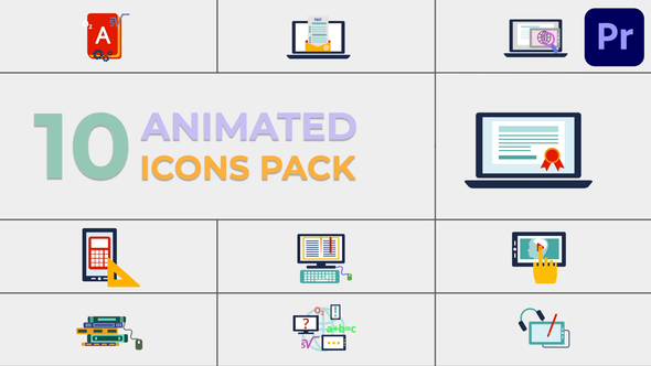 Education Icons Pack for Premiere Pro