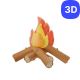 Camping Icon 3D Icon Pack