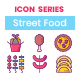 80 Street Food  Icons | Crayons Series