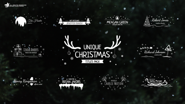 Christmas Titles Pack / AE Titles template preview