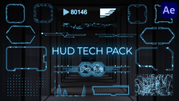 HUD Tech Pack for After Effects