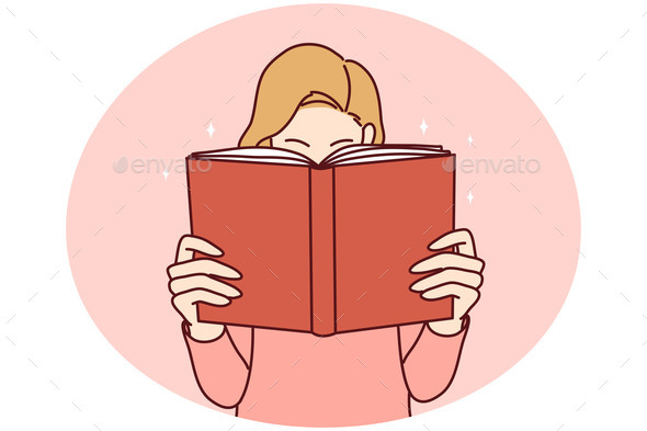 Young Woman Enjoy Reading Book