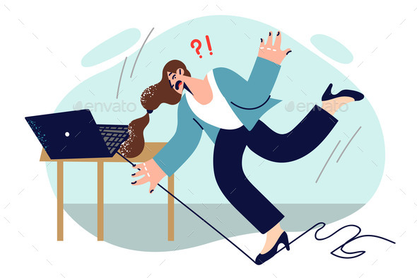 [DOWNLOAD]Business Woman Falls in Office After Tripping Over
