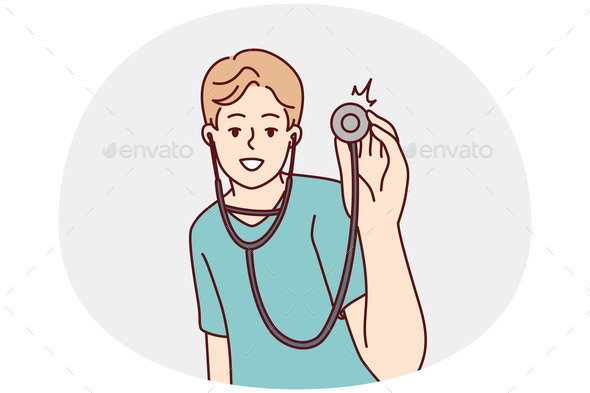 Smiling Male Doctor with Stethoscope