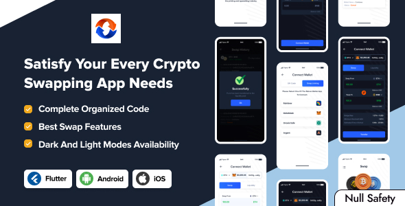 CryptoSwap - A Mobile App for Crypto Swapping | Digital currency