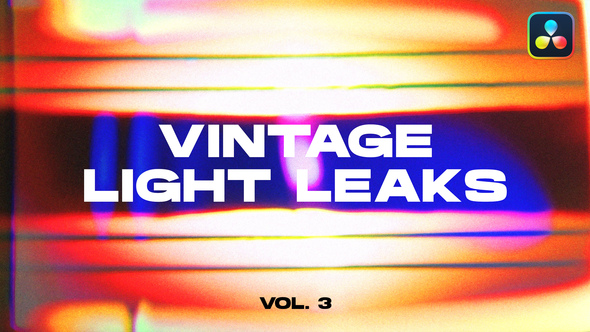 Vintage Light Leaks Transitions VOL. 3 | DaVinci Resolve