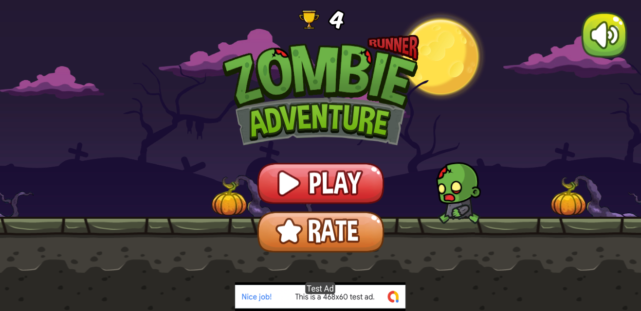 Zombie Runner Adventure - Runner Game Android Studio Project with AdMob Ads  + Ready to Publish by SEGADROID