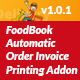 FoodBook Automatic Order Invoice Printing Add-on 