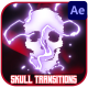 Skull Transitions for After Effects