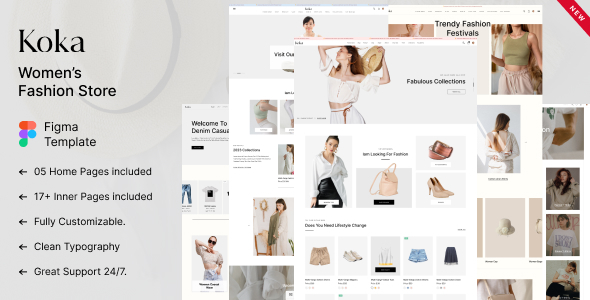 Koka - Multipurpose eCommerce Shop Figma Template