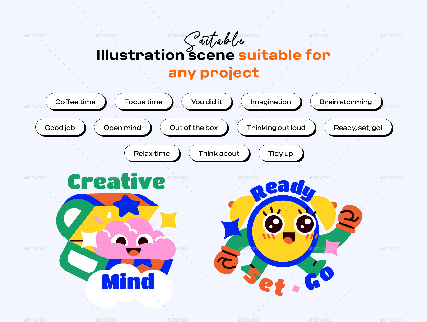 Creativity Sticker Illustration, Graphics | GraphicRiver