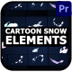 Cartoon Snow Elements | Premiere Pro MOGRT - VideoHive Item for Sale
