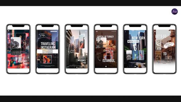 Travel Stories Product Promo template preview