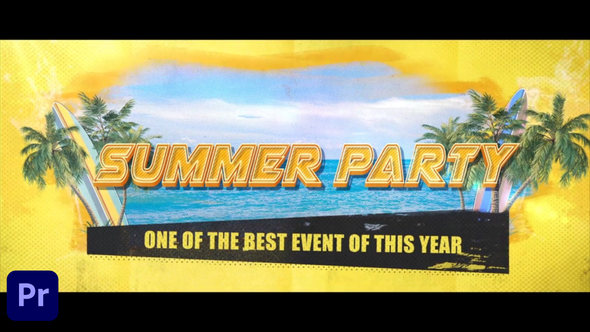 Summer Event Beach Tropical Party Opener