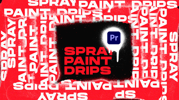 Spray Paint Drips Transitions VOL.1 | Premiere Pro