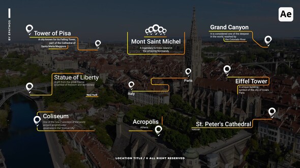 Location Titles v3.0 | AE Titles template preview