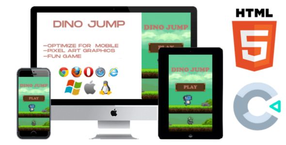 Dino Jump - HTML5 Infinite Jumping Game