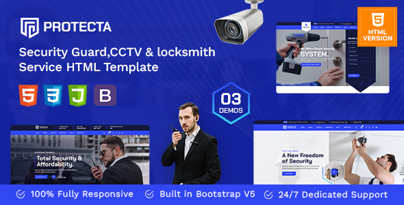 Protecta - Security and CCTV HTML Template