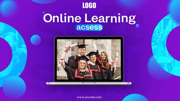 Online Education broadcast-packages template preview
