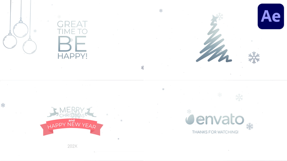 Merry Christmas Typo | After Effects