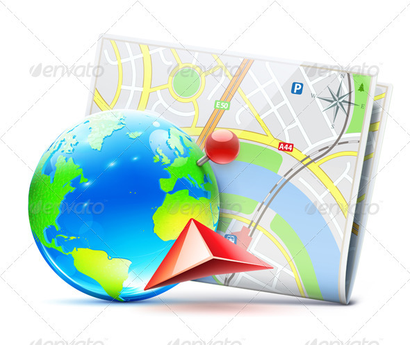 global navigation concept - Travel Conceptual