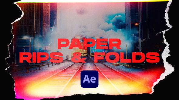 Paper Rips & Folds Transitions VOL. 2 | After Effects