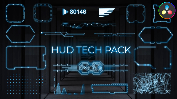 HUD Tech Pack for DaVinci Resolve