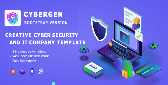 Cybergen - Cyber Security Agency & IT Technology Template