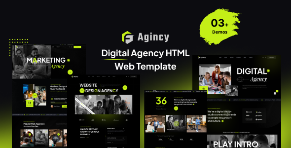 Agincy - Digital Agency HTML Template