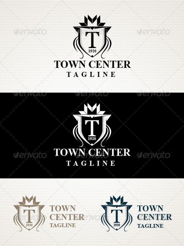 Town Logo - Crests Logo Templates