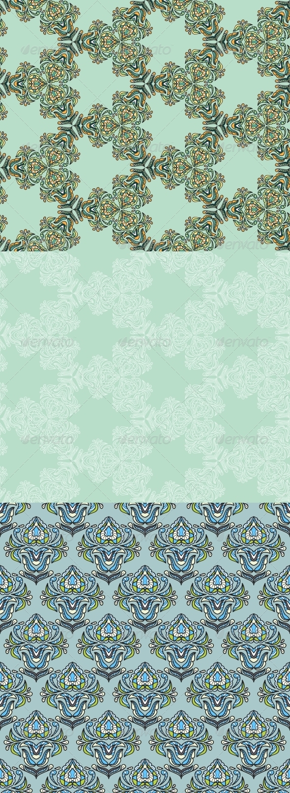Seamless Abstract Kaleidoscope Patterns. - Patterns Decorative