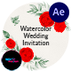 Watercolor Wedding Invitation Slideshow - VideoHive Item for Sale