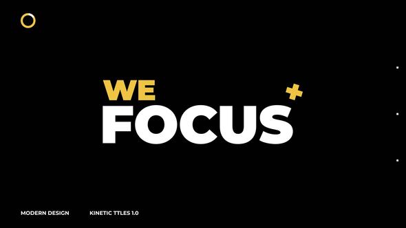 Kinetic Titles 4.0 | After Effects Titles template preview