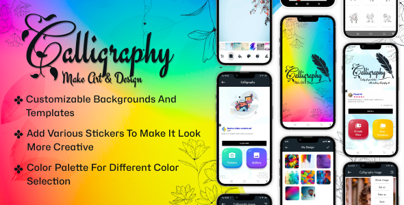 Calligraphy - Make Art & Design - Poster Maker - Logo maker - Android App - Admob