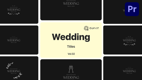Wedding Titles for Premiere Pro Vol. 02