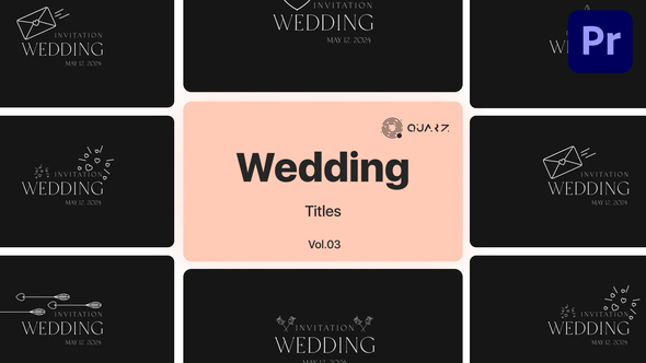 Wedding Titles for Premiere Pro Vol. 03