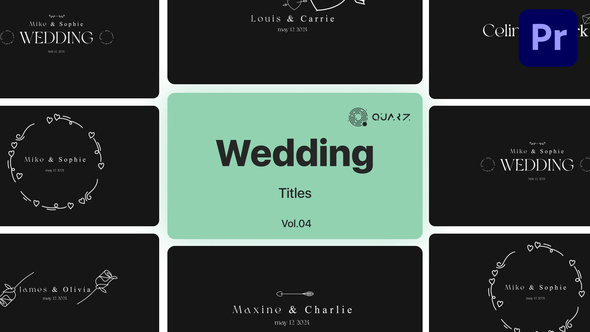 Wedding Titles for Premiere Pro Vol. 04