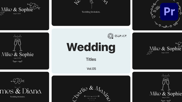 Wedding Titles for Premiere Pro Vol. 05