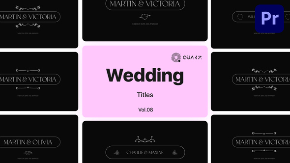 Wedding Titles for Premiere Pro Vol. 08