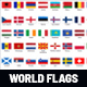 Flags of The World Grunge Distressed Style 