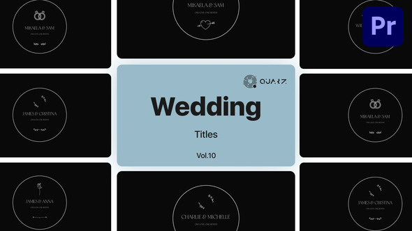 Wedding Titles for Premiere Pro Vol. 10